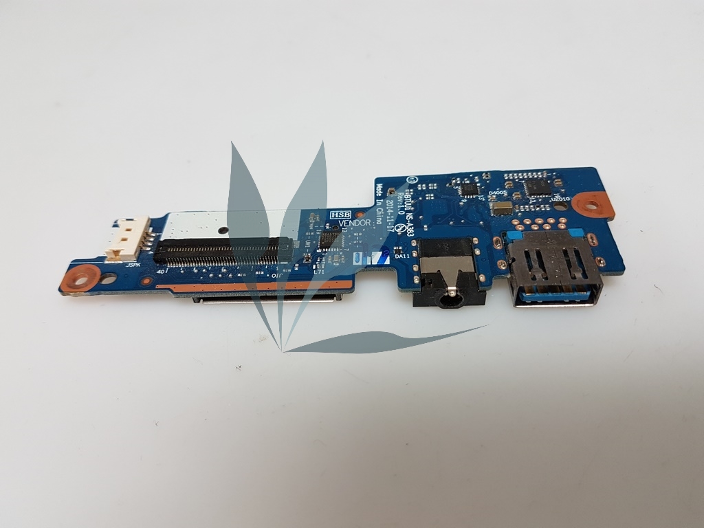 Carte fille avec 1 x USB. 1 x audio mini jack et carte mémoire SD  pour Lenovo Yoga 3 1470